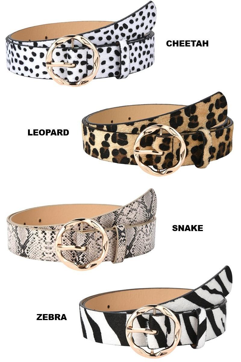 Zenana Animal Print Belt U-412