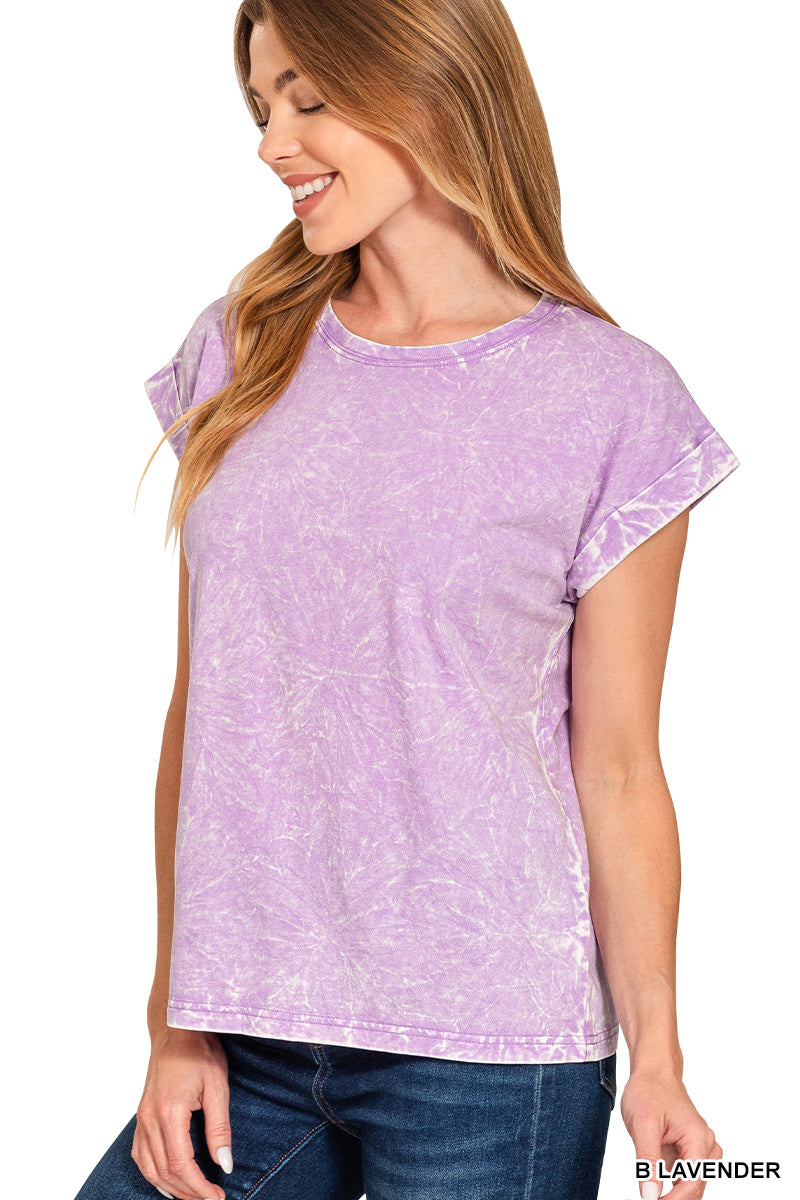 Zenana Round Neck Short Sleeve Tee CTW-3382Y