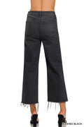 Zenana Black Cropped Pants DTP-1638BW