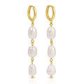 Splendid Iris Triple Pearl Huggies, E7767