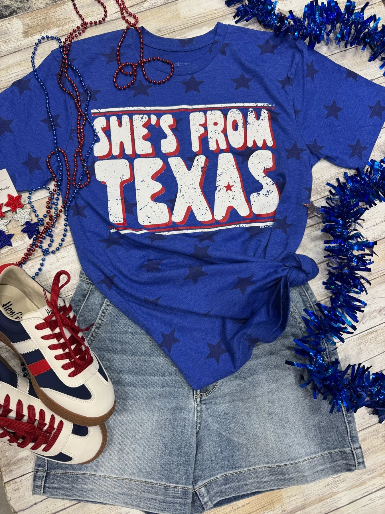 She's From Texas with Red Ink