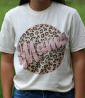 J. Coons Pink Mama Cheetah Circle with Rhinestones