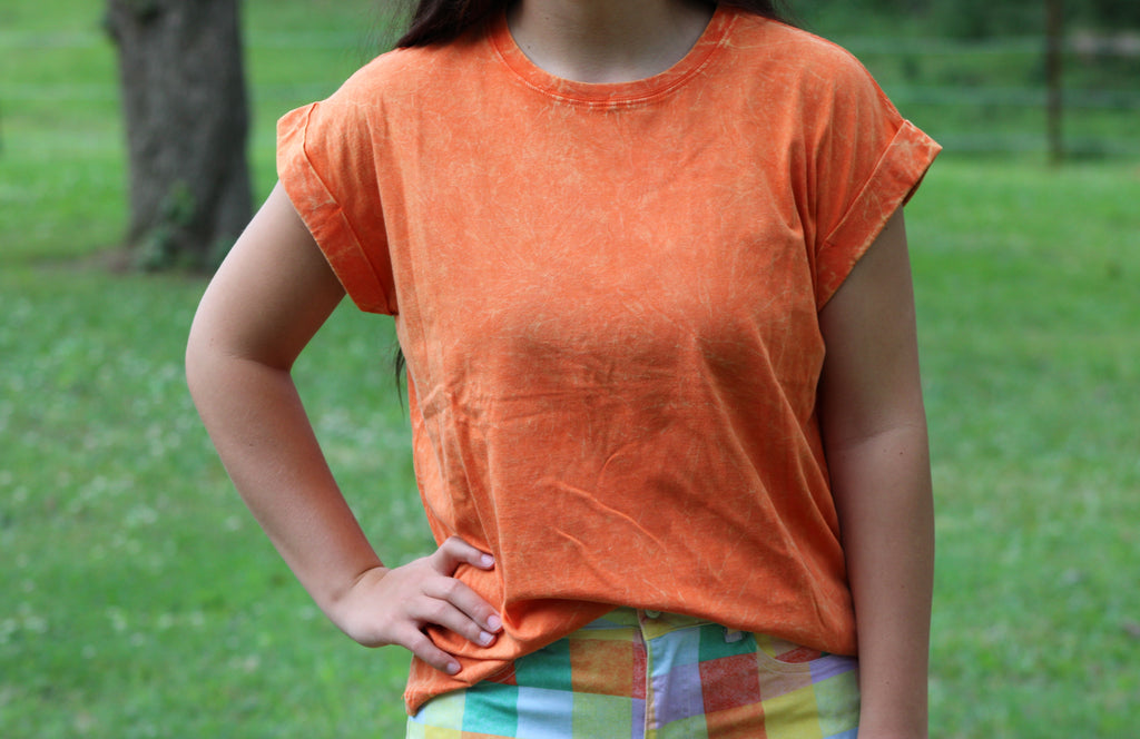Zenana Round Neck Short Sleeve Tee CTW-3382Y