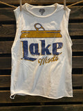 Lake Mode Relaxed Fit distressed Rolled sleeve Muscle top
