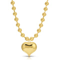 Splendid Iris Large Bubble Heart on Statement Ball Chain, N8302