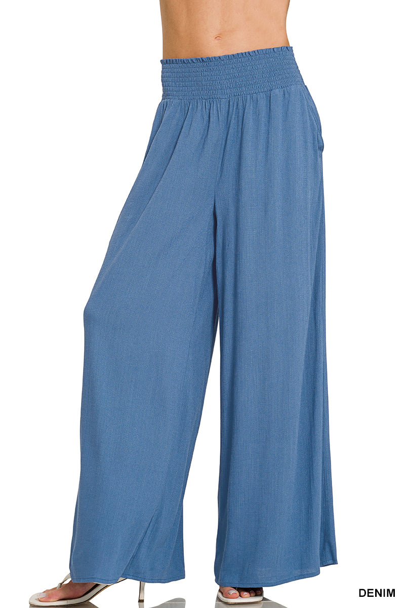 Zenana Wide Leg Pants QPL-7355Y