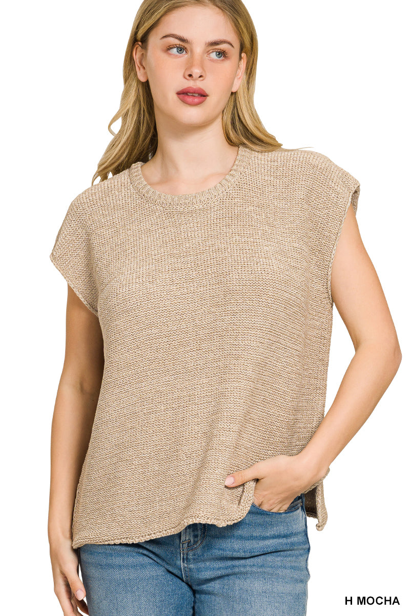 Zenana Oversized Crew Neck Sweater TW-2502Y