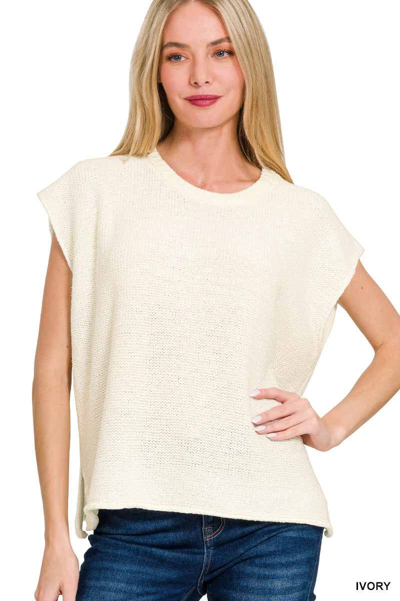 Zenana Oversized Crew Neck Sweater TW-2502Y