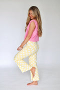 Daisy Dot Denim Poppy & Pine