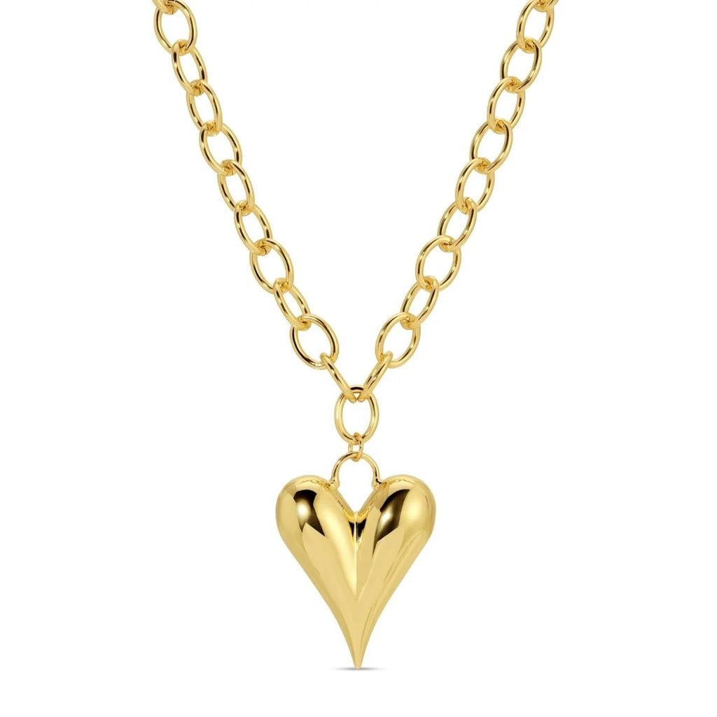 Splendid Iris Bubble Heart Statement Necklace, N7928