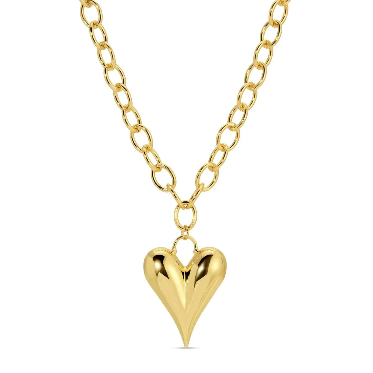 Splendid Iris Bubble Heart Statement Necklace, N7928